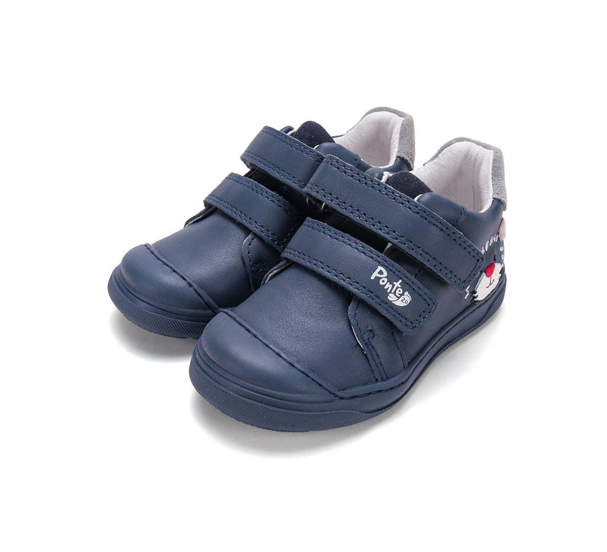 D.D.Step pantofi baieti Ponte20 supinati 22-27 Royal Blue cu tigru