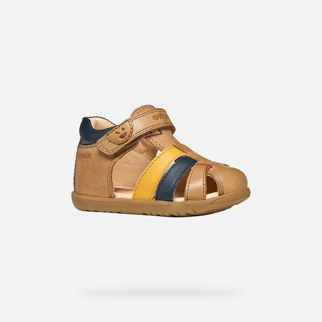 Geox fiú szandál Macchia Baby 18-26 Whisky/Navy
