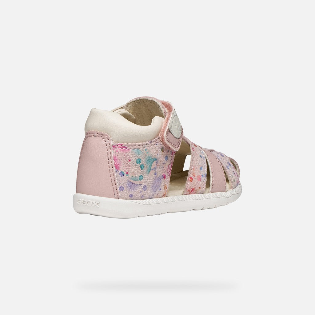 Geox Macchia Baby lány szandál 18-26 világos rózsaszín/többszínű