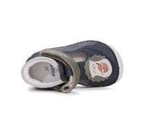 D.D.Step fiú kivágott Barefoot cipő 20-25 Királykék tépőzárral