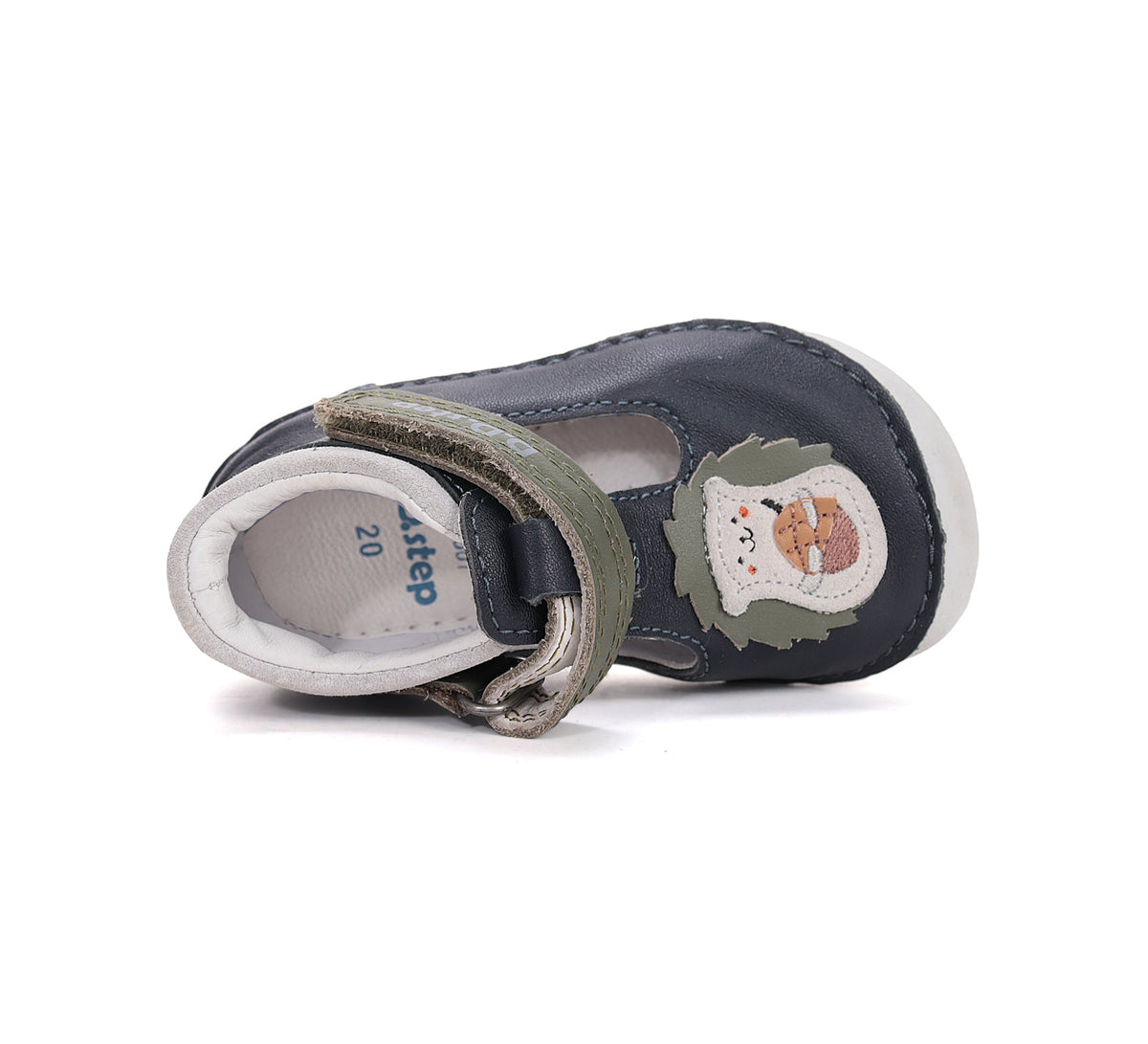 D.D.Step fiú kivágott Barefoot cipő 20-25 Királykék tépőzárral