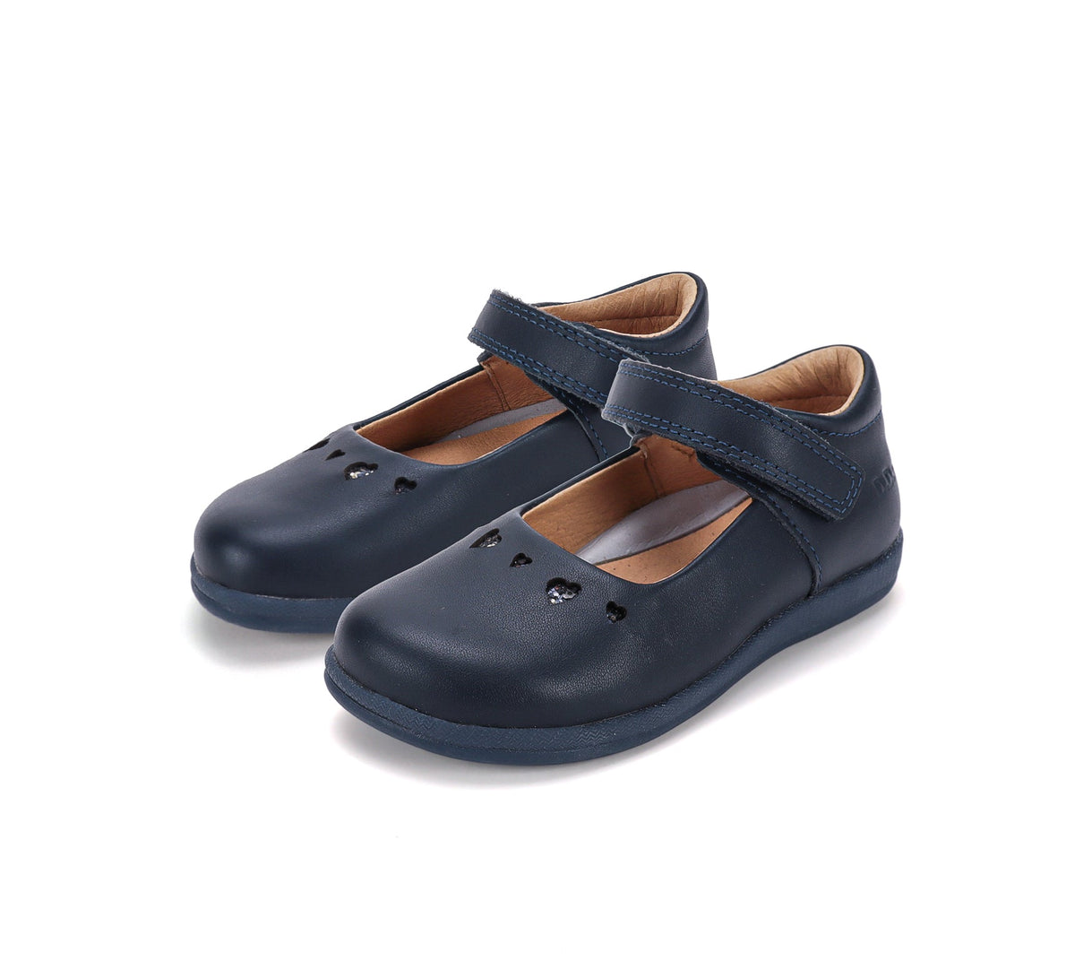D.D.Step pantofi fete Barefoot decupati 26-37 Royal Blue cu inimioare decupate Fő kép