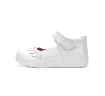 D.D.Step pantofi fete decupati 26-35 White cu inimioare aplicate