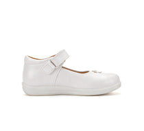 D.D.Step pantofi fete decupati 26-35 White cu inimioare aplicate