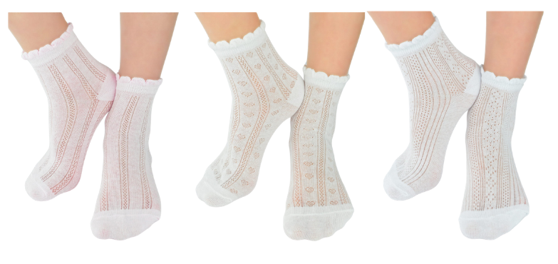 Noviti soseta fete jacquard pana la glezna 0-18 luni si 19-34 - 1 pereche Fő kép