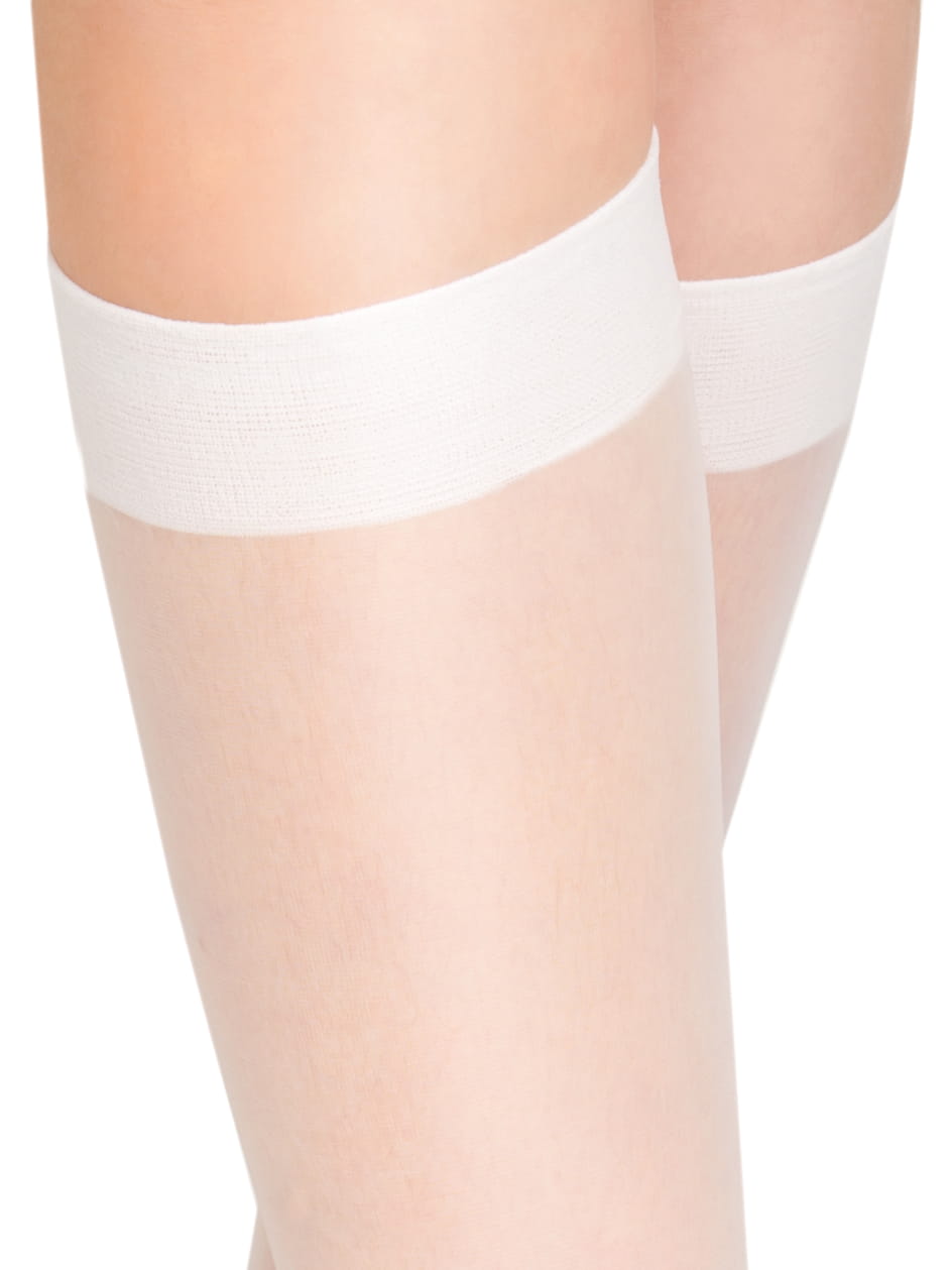 Noviti soseta fete pana la genunchi 20 DEN simple ONE SIZE - 2 perechi Alb Fő kép