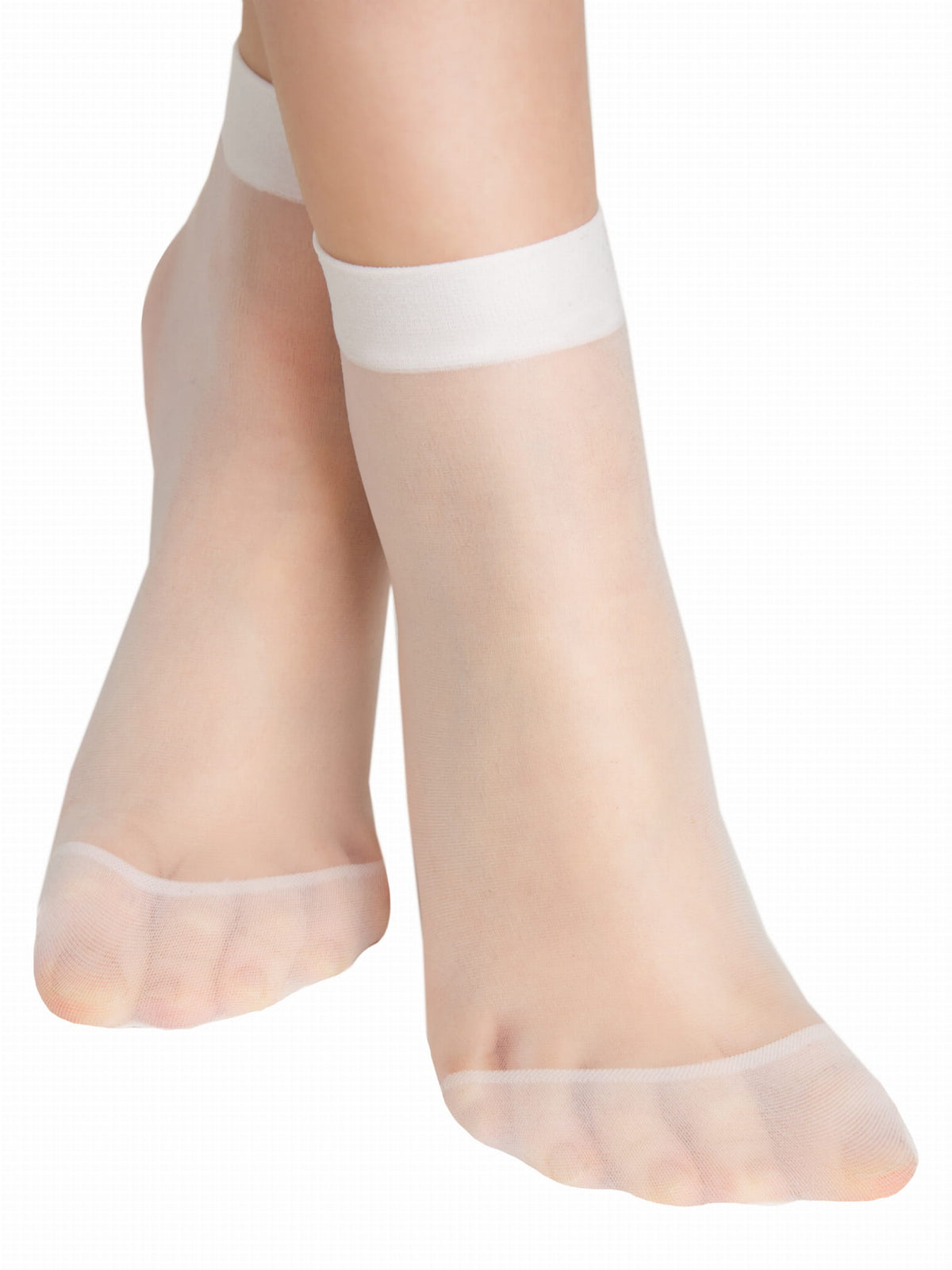 Noviti soseta fete pana la glezna 20 DEN simple ONE SIZE - 2 perechi Alb Fő kép
