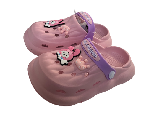 Szuper menő, rózsaszín nyuszis lány szobapapucs, klumpa fazon, 18-29-es méretben Fő kép