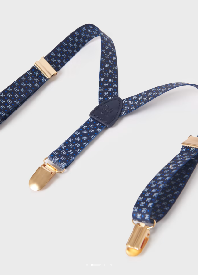Abel&Lula bretele baieti cu logo 6-36 luni, Navy Blue Másodlagos kép