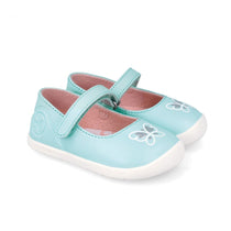 Biomecanics balerinacipő lányoknak First Steps Barefoot 19-26 Sauvage Sky pillangóval