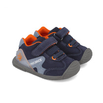 Biomecanics pantofi baieti 18-25 Serraje Azul Marino-portocaliu