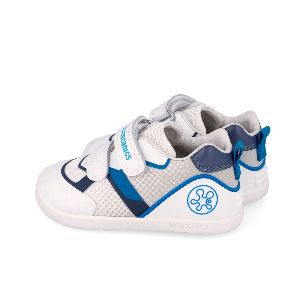 Biomecanics fiú cipők BAREFOOT 19-26 Rejilla Fehér és Petrol