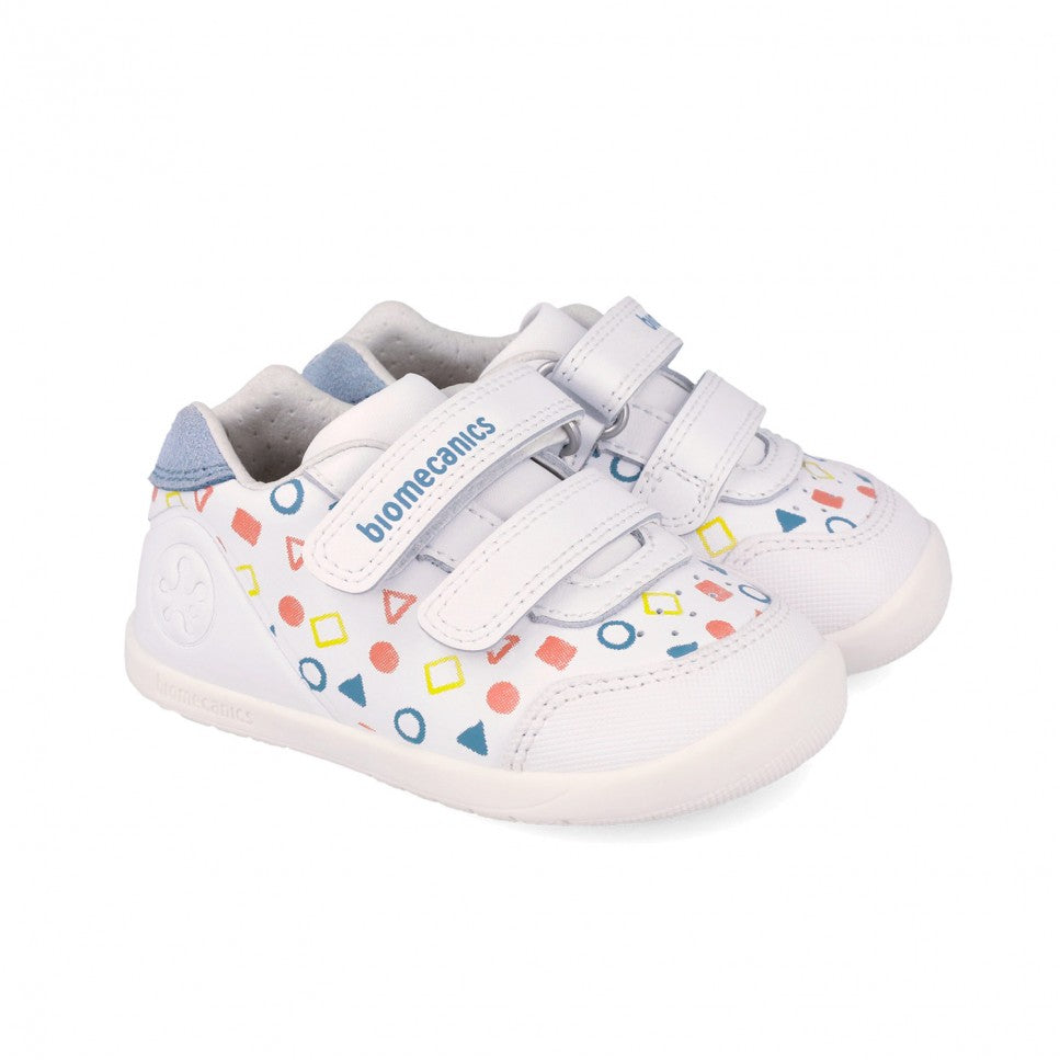 Biomecanics fiú cipő BAREFOOT 19-26 Napa Blanco geometrikus formák Fő kép