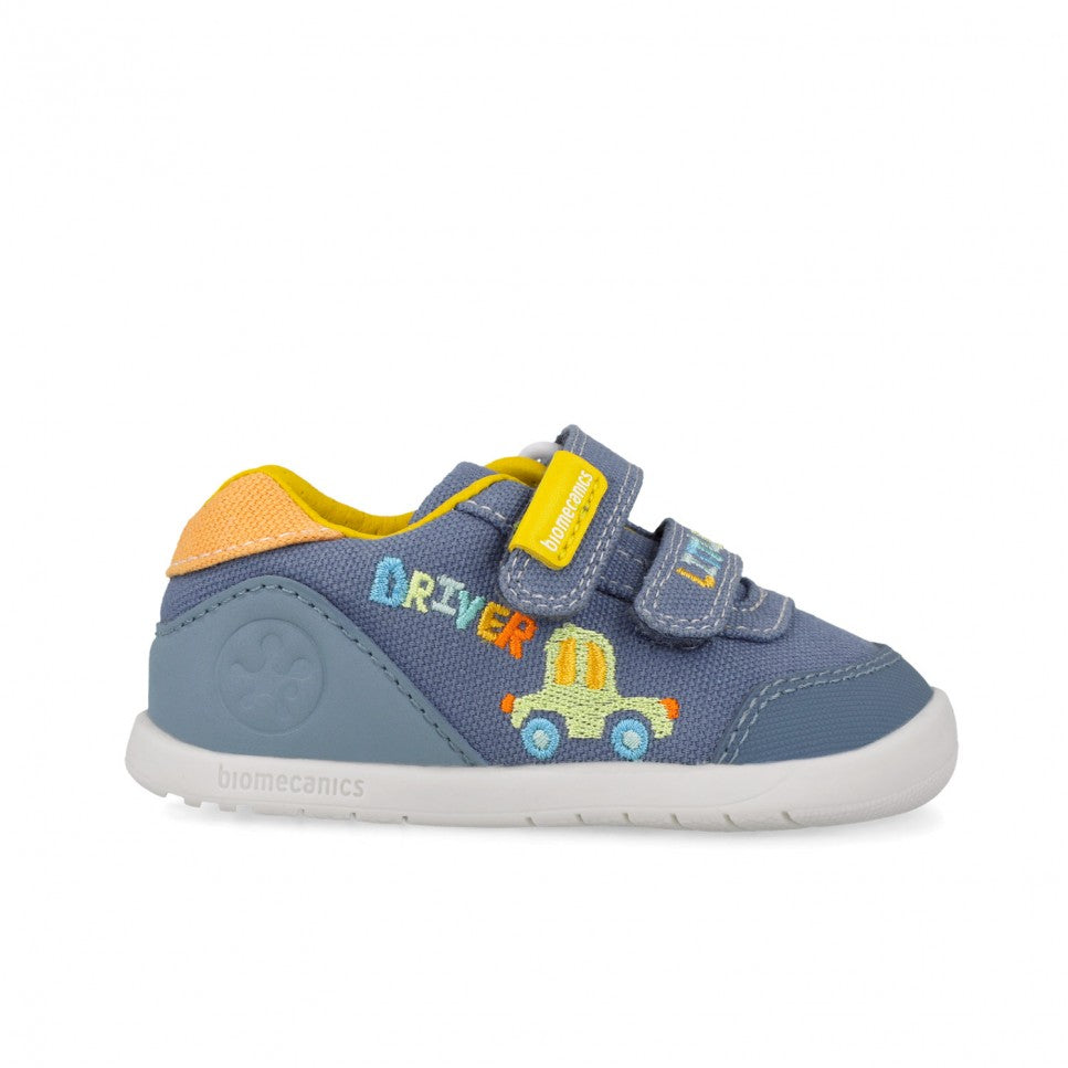 Biomecanics fiú First Steps Barefoot vászoncipő 19-26 Pique Farmer autóval Másodlagos kép