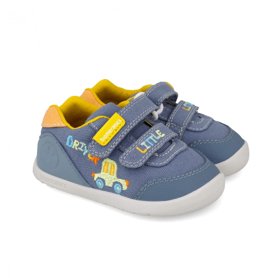 Biomecanics fiú First Steps Barefoot vászoncipő 19-26 Pique Farmer autóval Fő kép