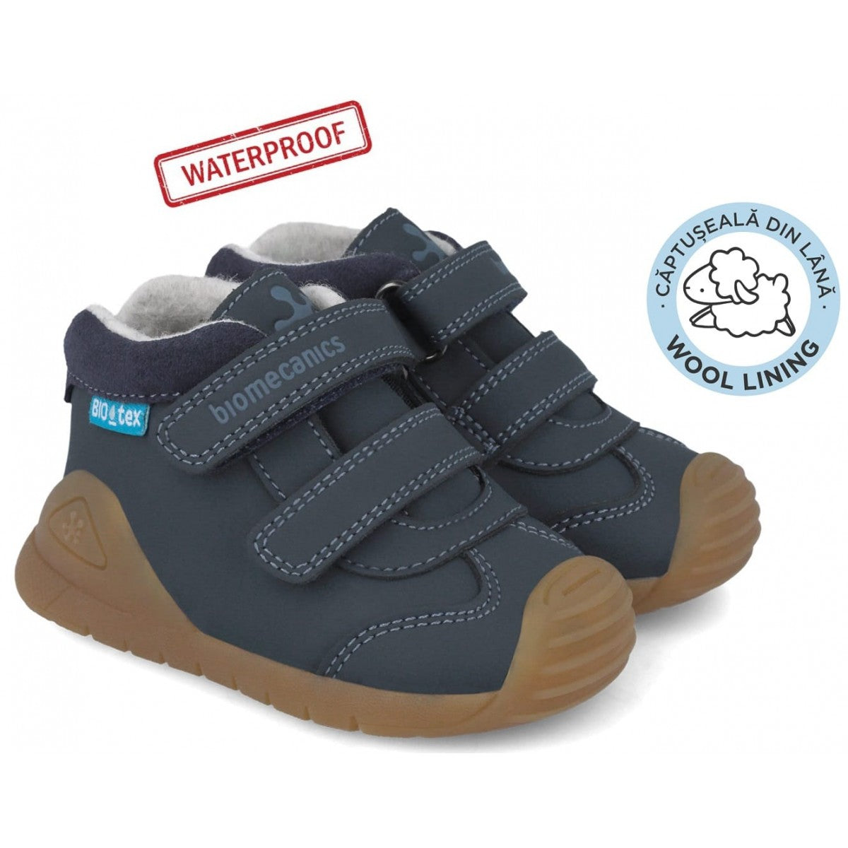 Biomecanics pantofi baieti captusiti 18-25 Nobuck Azul Marino Fő kép