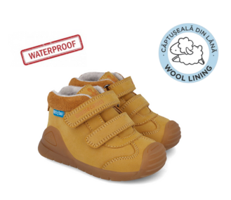 Biomecanics pantofi baieti captusiti 18-25 Nobuck Camel Fő kép