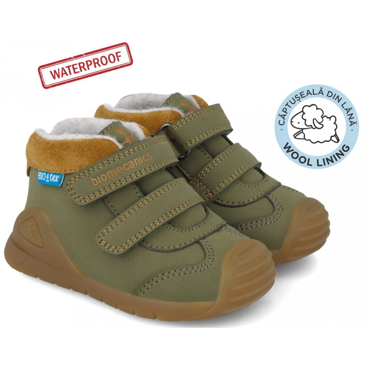 Biomecanics pantofi baieti captusiti 18-25 Nobuck Kaky Fő kép