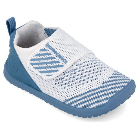 Biomecanics fiú otthoni cipők, Wider Biohome Barefoot Primii Pasi 19-26 Rejilla Blanco y Indigo