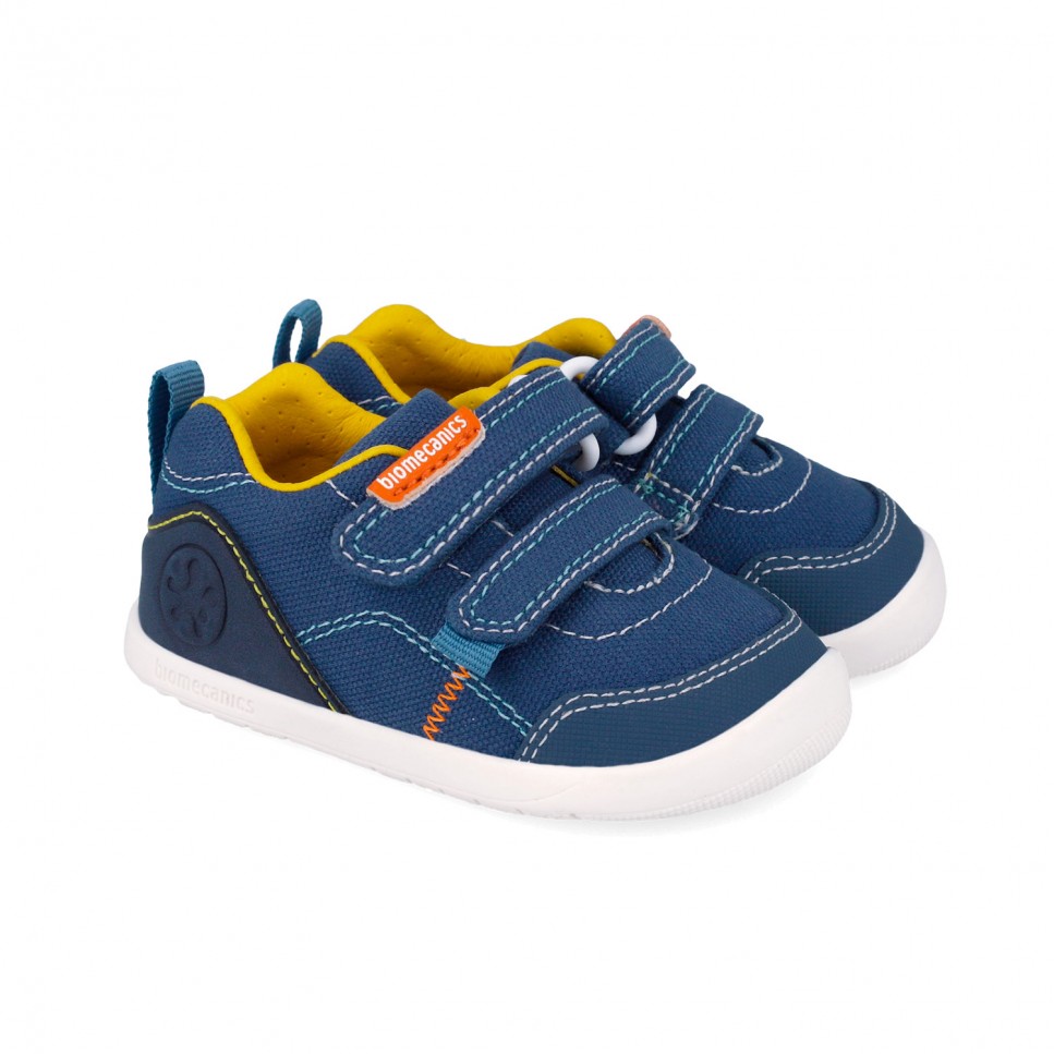 Biomecanics fiú vászoncipő BAREFOOT 19-26 Pique Petrol