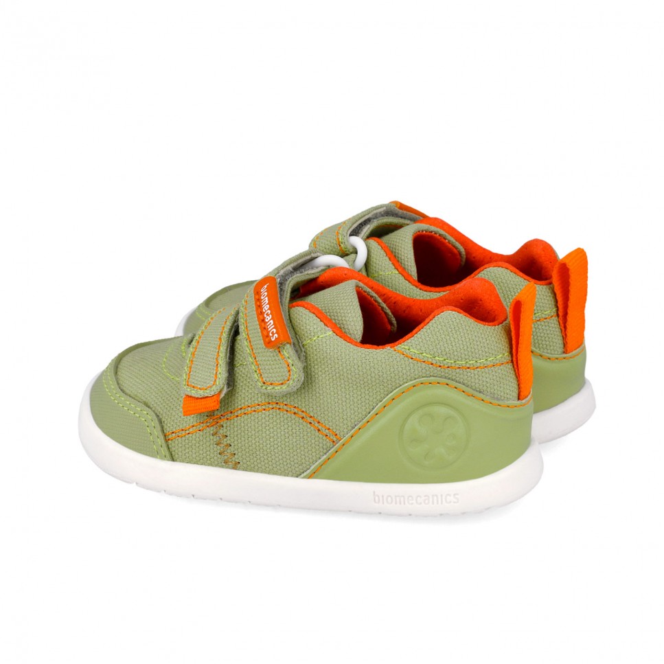 Biomecanics fiú vászoncipő BAREFOOT 19-26 Piqué Zöld