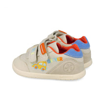 Biomecanics First Steps Barefoot vászon cipő fiúknak 19-26 Piqué Bézs autóval