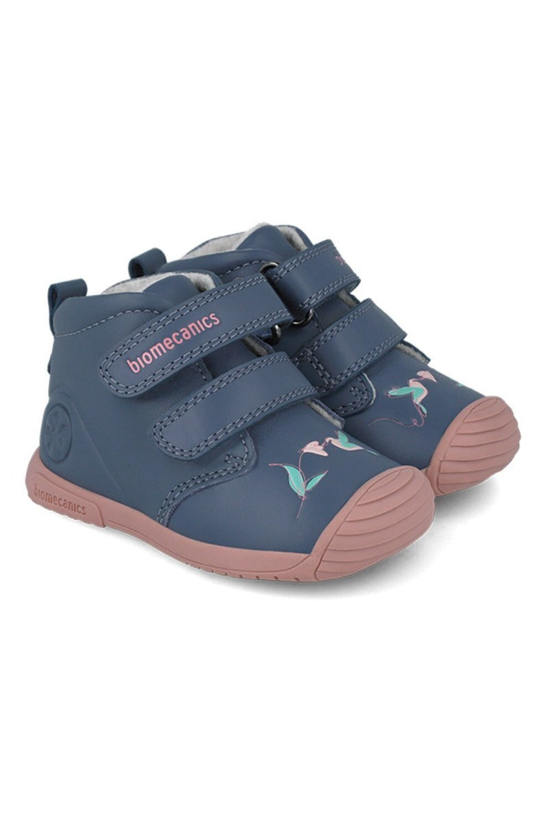 Biomecanics pantofi fete captusiti 18-25 Sauvage Petrol cu floare si colibri Fő kép