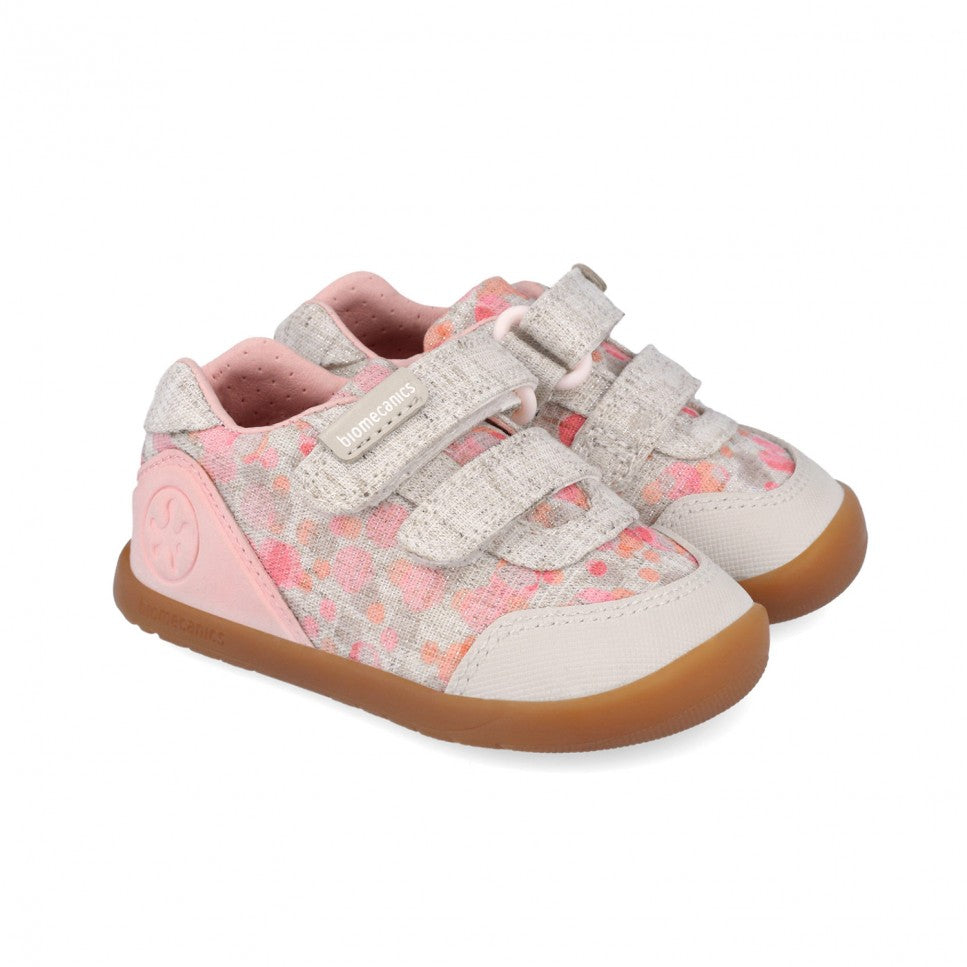 Biomecanics vászon BAREFOOT lány cipő 19-26 Lurex Bézs Fő kép