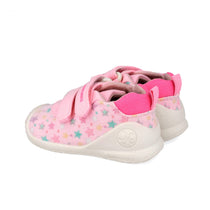 Biomecanics vászon kislány cipő First Steps 18-24 Lurex Rose csillagokkal
