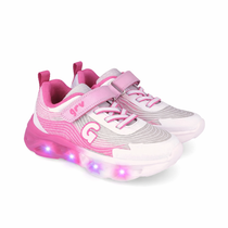 Garvalin Biomecanics lány sportcipő LED-del 24-34 Mat Blanco Y Rosa