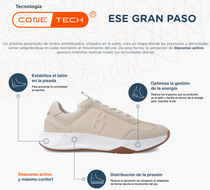 Biomecanics sportcipő lányoknak Cone-Tech 36-41 Napa Y Serraje Nude