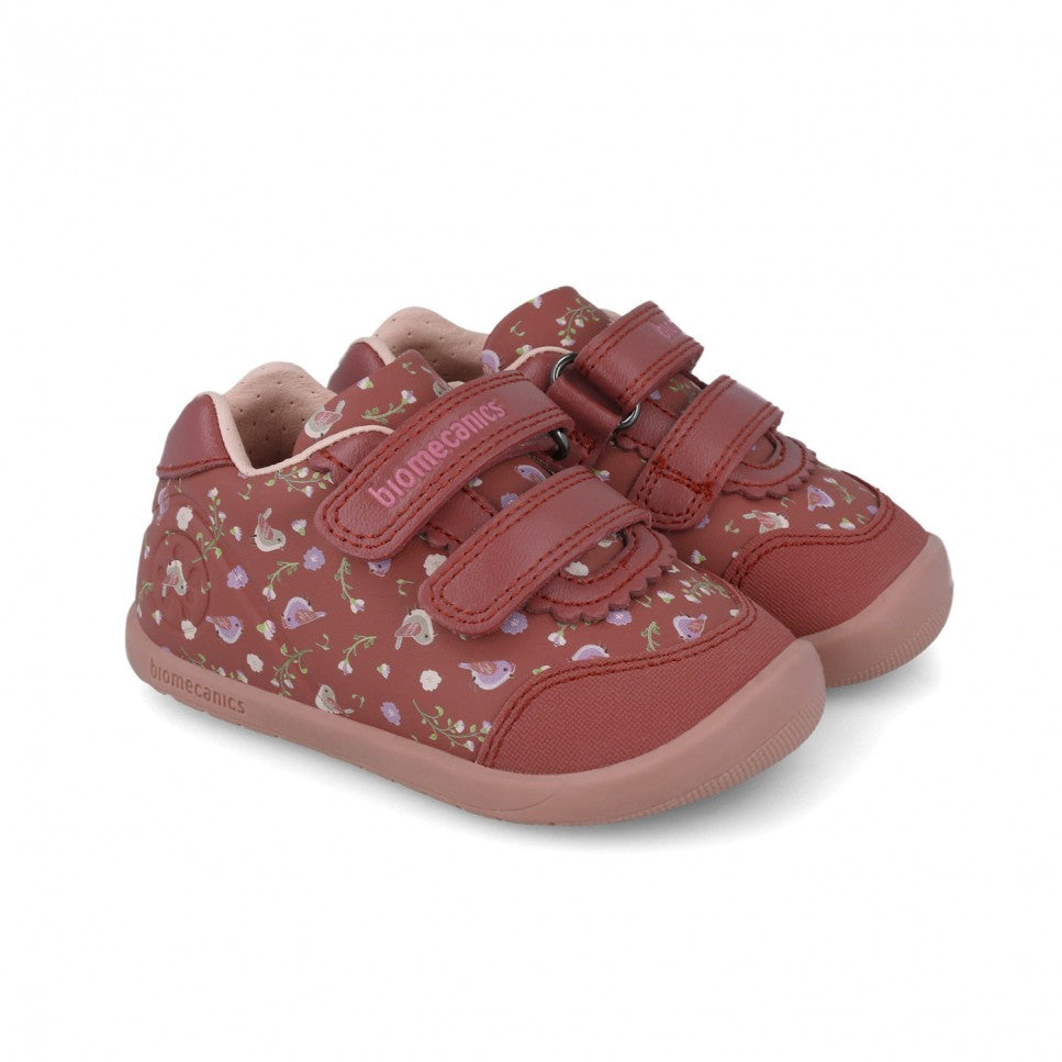 Biomecanics pantofi fetite Barefoot 19-24 Sauvage Miller cu pasari Fő kép