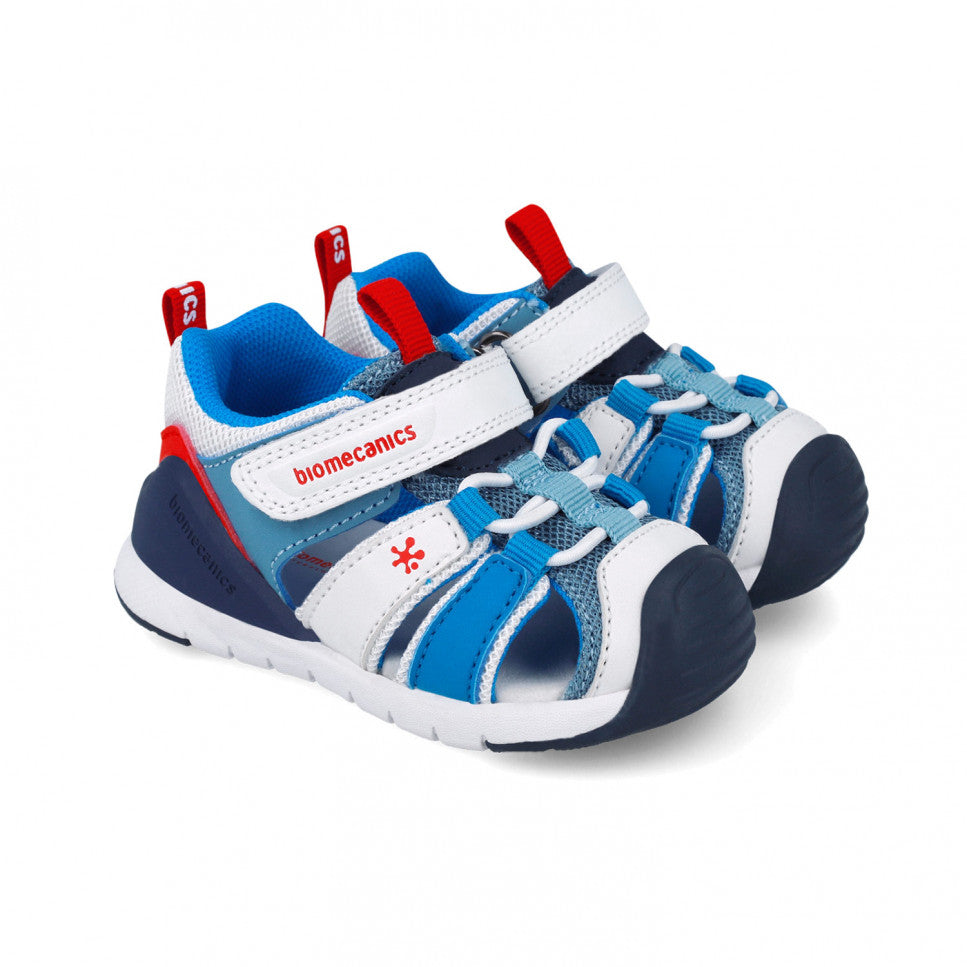 Biomecanics sandale baieti 19-25 Rejilla Blanco Y Azul Fő kép