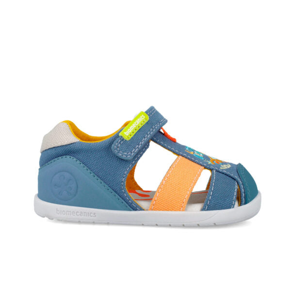 Biomecanics Barefoot vászon vászon szandál fiúknak 19-26 Pique Jeans autóval Másodlagos kép