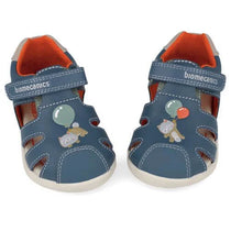 Biomecanics Barefoot Fiú Szandál Első Lépések, orrvédővel 19-26 Sauvage Petrol macskával