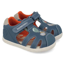 Biomecanics Barefoot Fiú Szandál Első Lépések, orrvédővel 19-26 Sauvage Petrol macskával