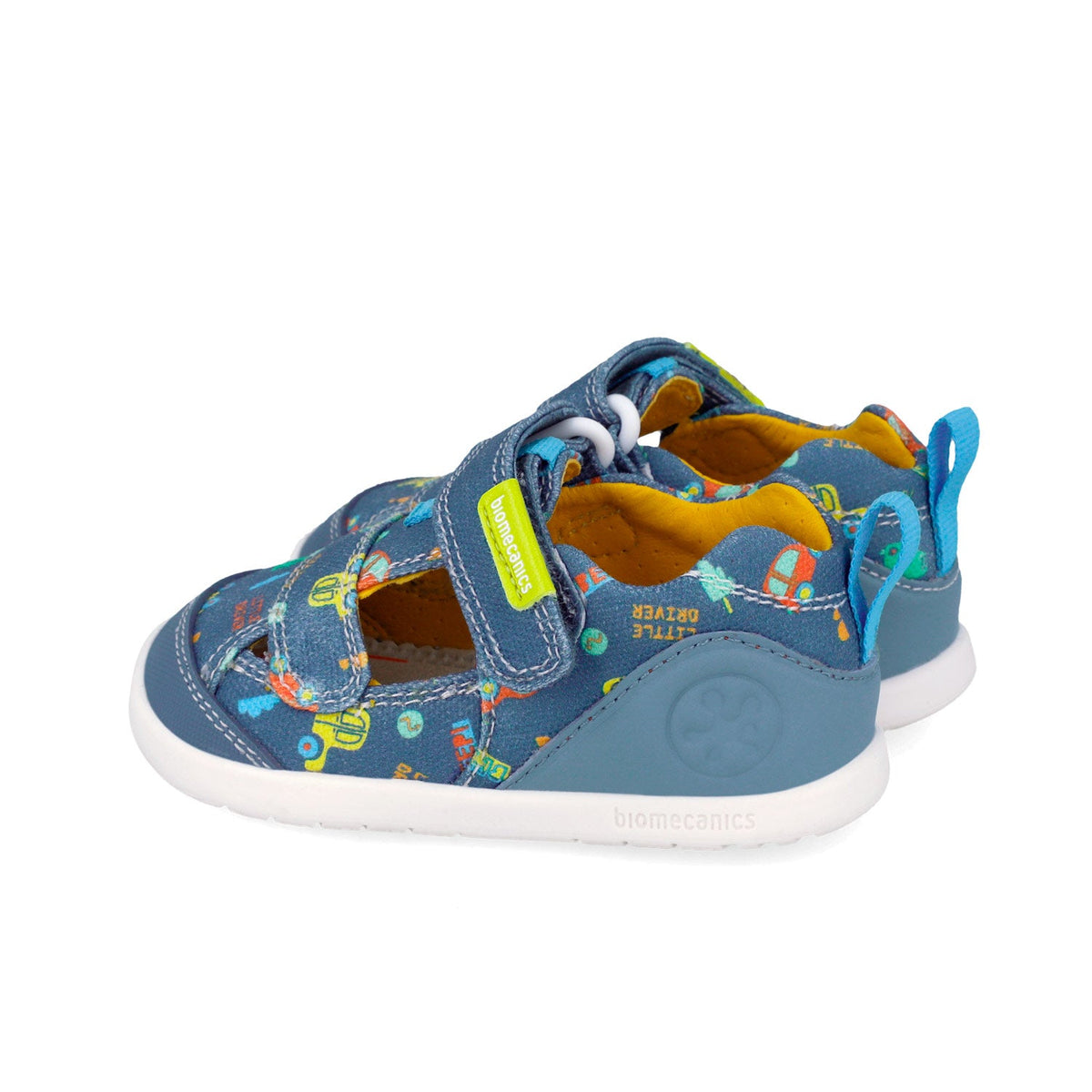Biomecanics fiú szandál vászon Biogateo Wider 19-26 Pique Indigo autóval
