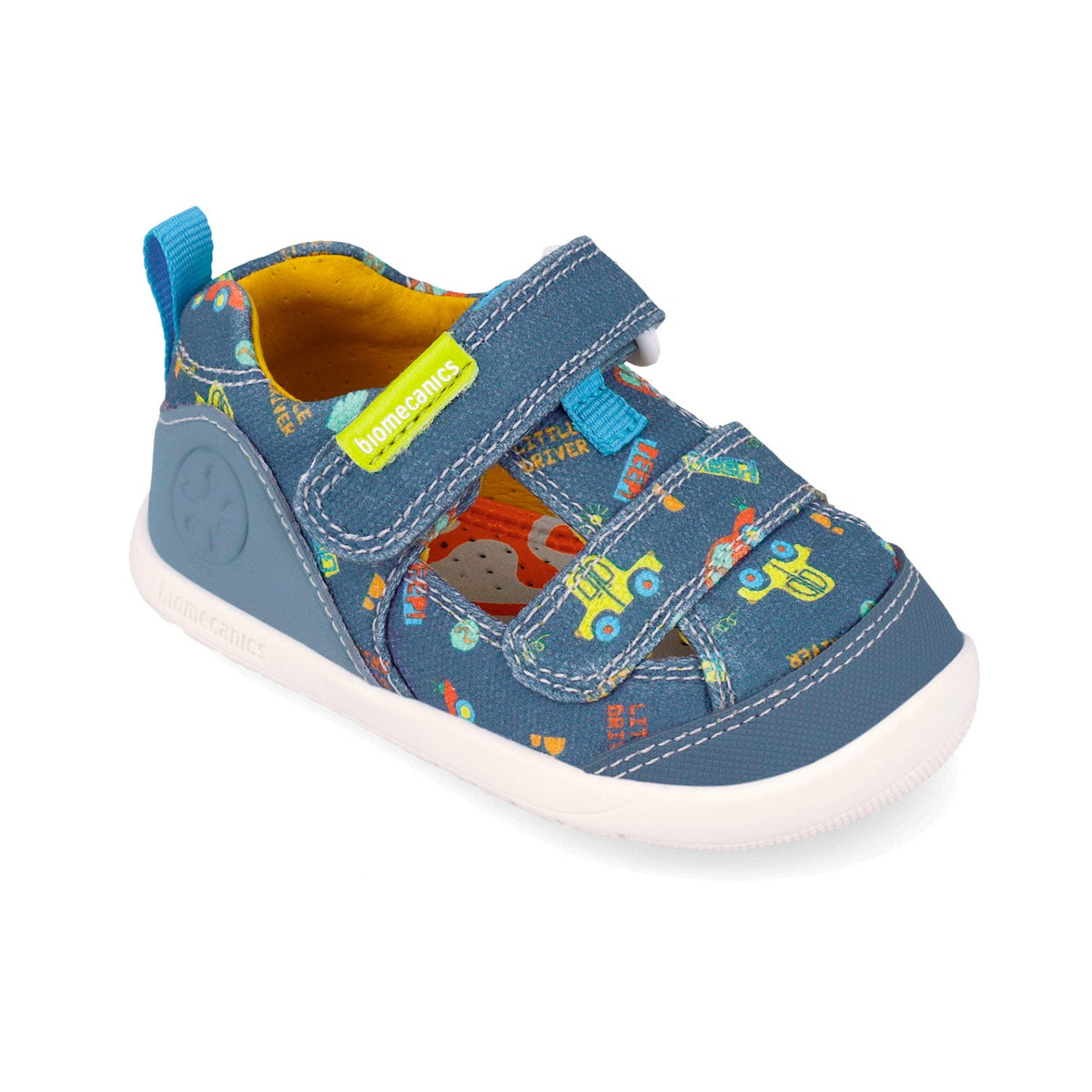 Biomecanics fiú szandál vászon Biogateo Wider 19-26 Pique Indigo autóval
