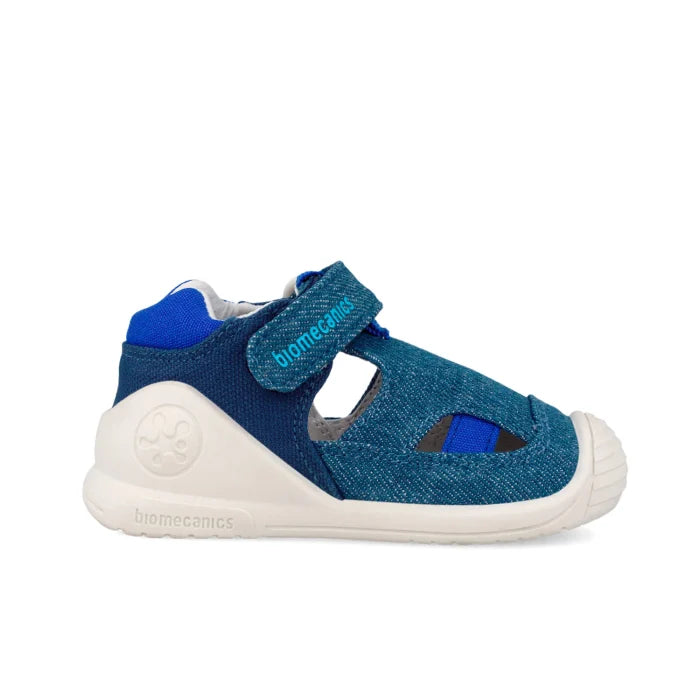 Biomecanics vászon fiú barefoot szandál First Steps 18-24 Pique Azul Másodlagos kép