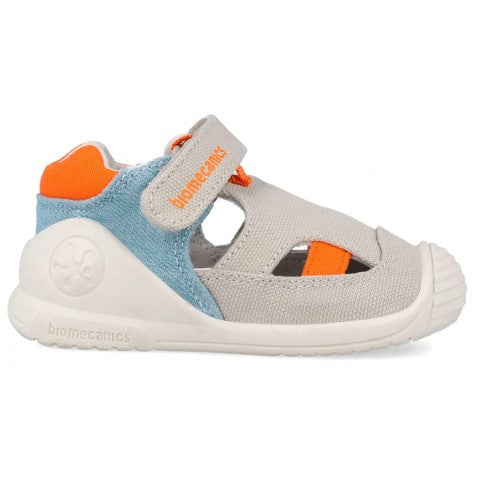 Biomecanics fiú szandál Barefoot First Steps vászon 18-24 Pique Bézs Világos És Narancssárga Másodlagos kép