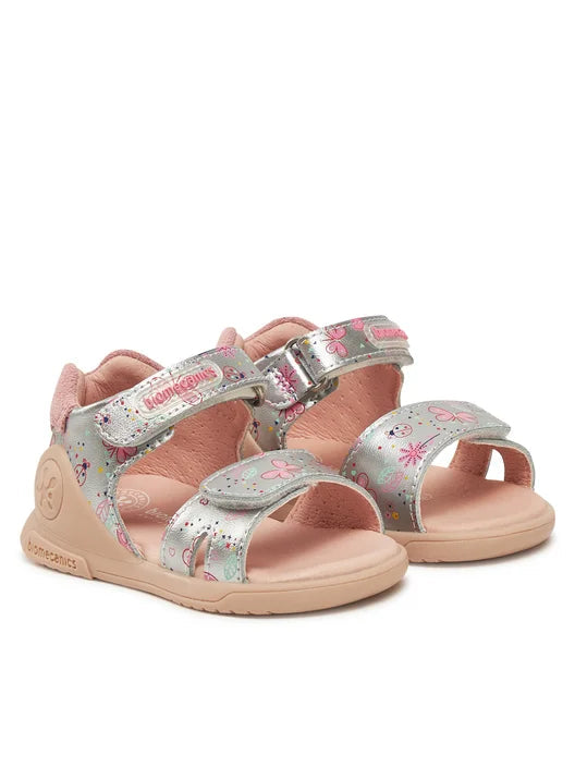 Biomecanics sandale fete 19-25 Metalcris Plata cu fluturas Fő kép