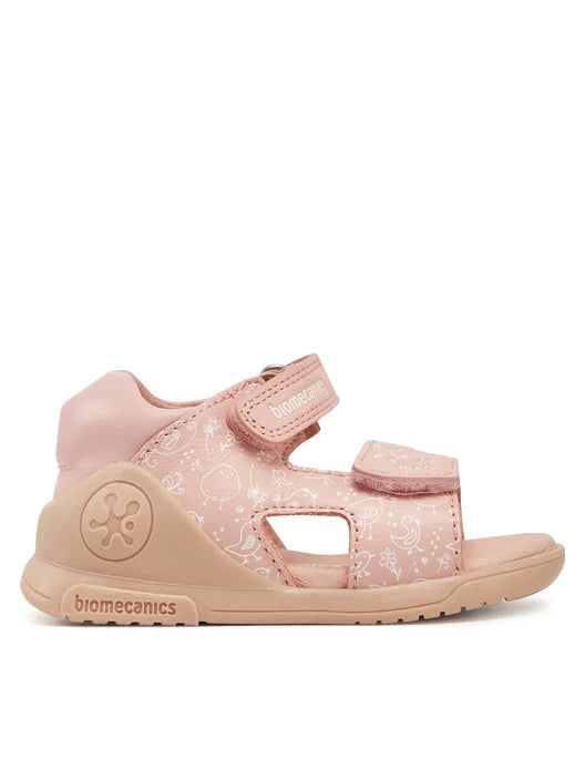 Biomecanics szandál lányoknak 19-25 Sauvage Rosa csibékkel Másodlagos kép
