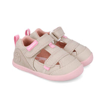 Biomecanics vászon barefoot szandál lányoknak 19-26 Pique Beige Y Rosa