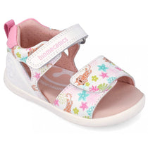 Biomecanics lány szandál Barefoot Első Lépések nyitott orrú 19-26 Napa Blanco leopárdmintával