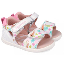 Biomecanics lány szandál Barefoot Első Lépések nyitott orrú 19-26 Napa Blanco leopárdmintával