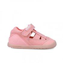 Biomecanics sandale fete din panza Primii Pasi 19-23 Pique Rose