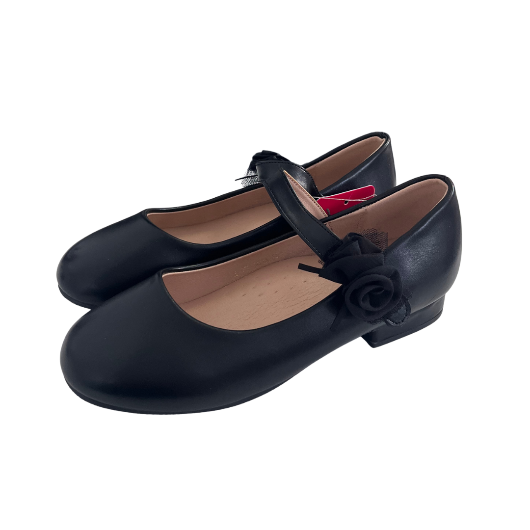 CSCK.S balerini fete cu bareta 28-35 Black cu floare Fő kép