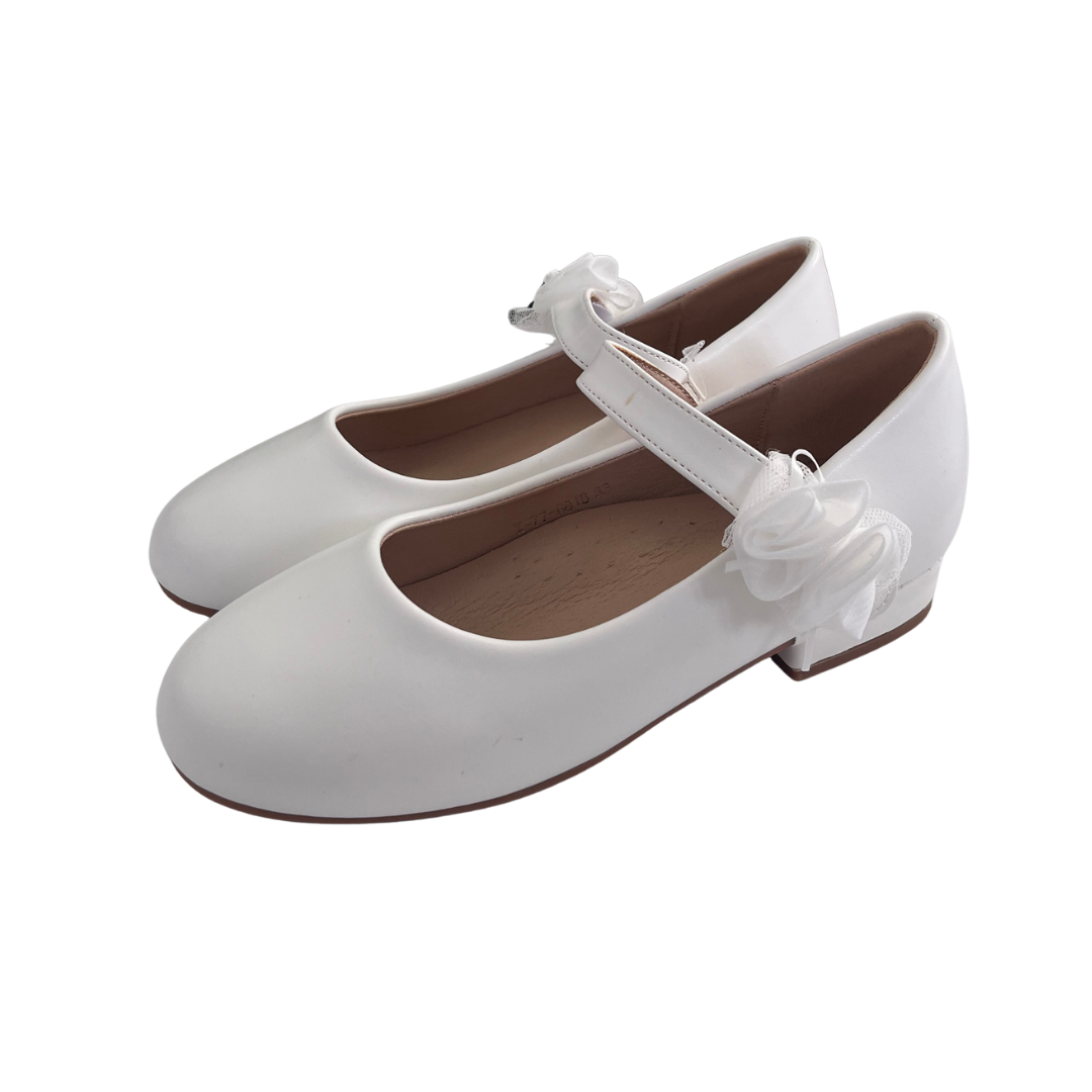 CSCK.S balerini fete cu bareta 28-35 White cu floare Fő kép