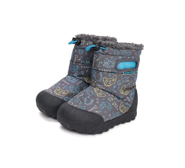 D.D.Step cizme baieti Aqua-Tex imblanite 22-27 Calypso Sky
