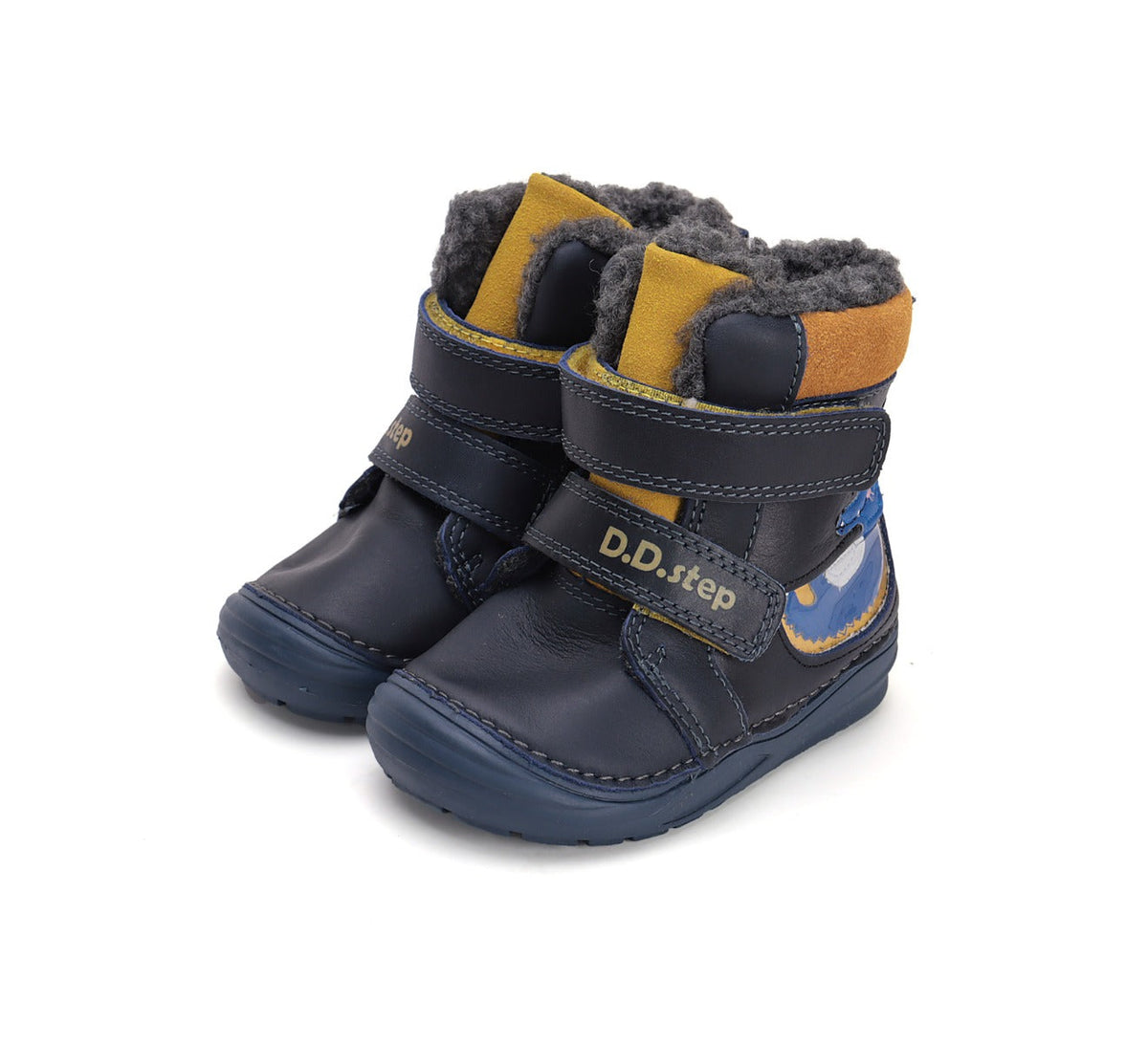 D.D.Step cizme baieti imblanite 20-25 Royal Blue cu crocodil Fő kép